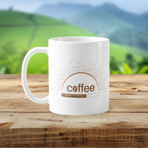 Custom Name Sunrise Design Good Morning Coffee Mug