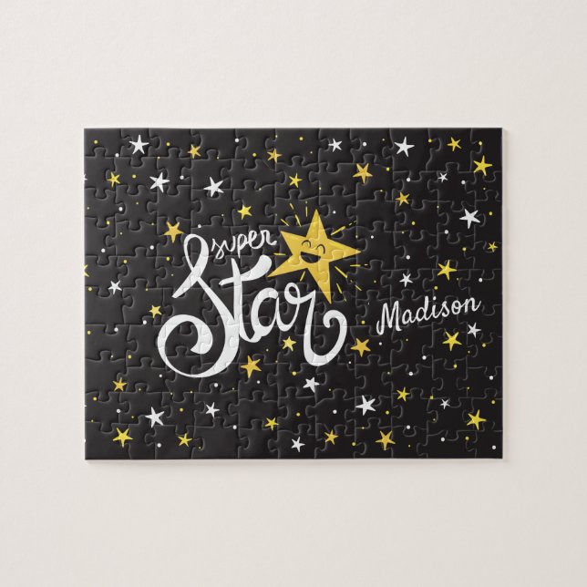 Custom name Superstar Jigsaw Puzzle (Horizontal)