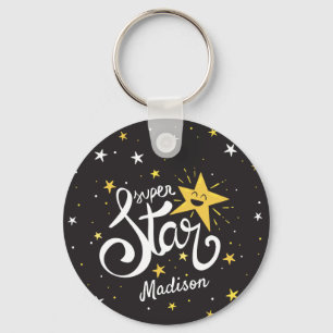 Custom name Superstar Key Ring