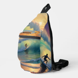 Custom Name Surfing Sling Bag