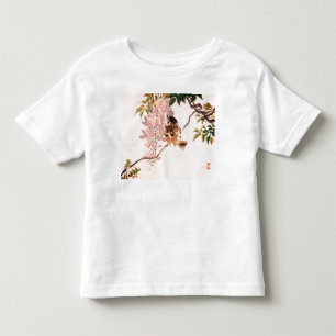 CUSTOM NAME T-SHIRT GIRL TODDLERS JAPANESE BIRD