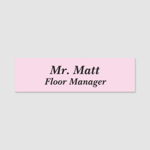 Custom Name Tag Badge for Business with Pin