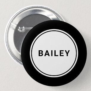 Custom Name Tag Badge Pin Button