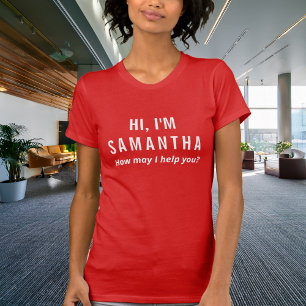 Custom Name Tag Tee for Staff and Event Teams