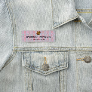 Custom Name Tags Magnetic Badges & Labels