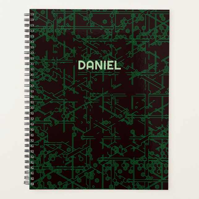 Custom Name Tech Circuit Planner (Front)