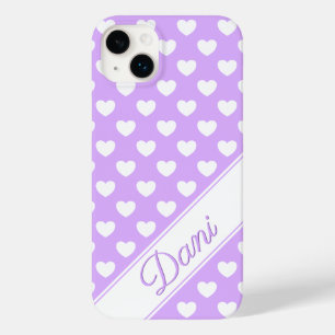 Custom Name Template, Lovely Lavender And White Case-Mate iPhone 14 Plus Case