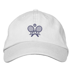 Custom Name Tennis Rackets Personalized Embroidered Hat