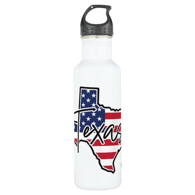 Custom Name Texas 710 Ml Water Bottle (Front)