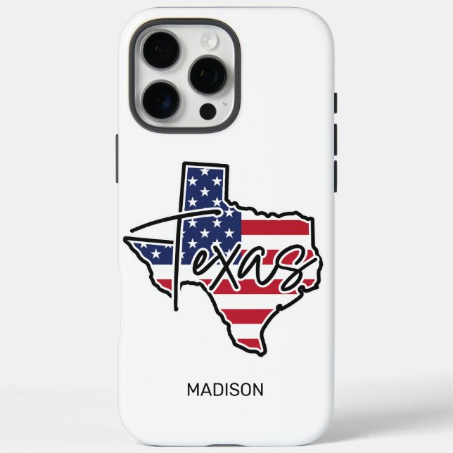 Custom Name Texas Case-Mate iPhone Case (Back)