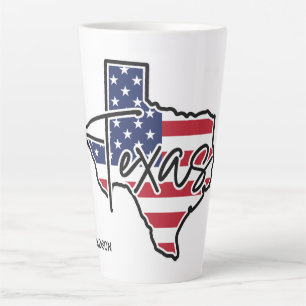 Custom Name Texas Latte Mug