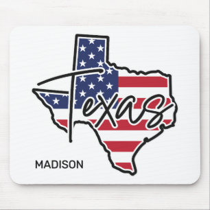 Custom Name Texas Mouse Mat