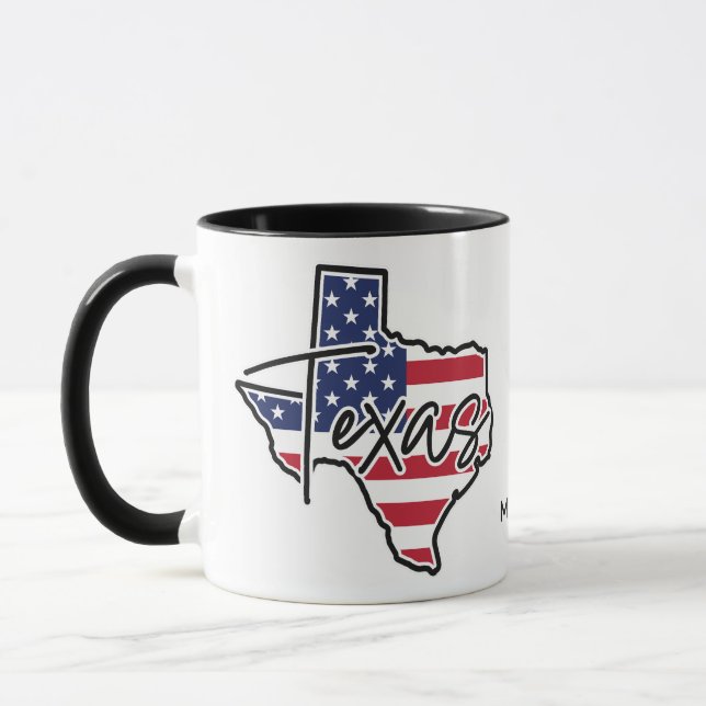 Custom Name Texas Mug (Left)