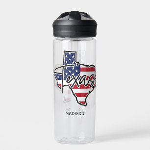 Custom Name Texas Water Bottle