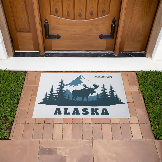 Custom Name & Text ALASKA Doormat (Outdoor)