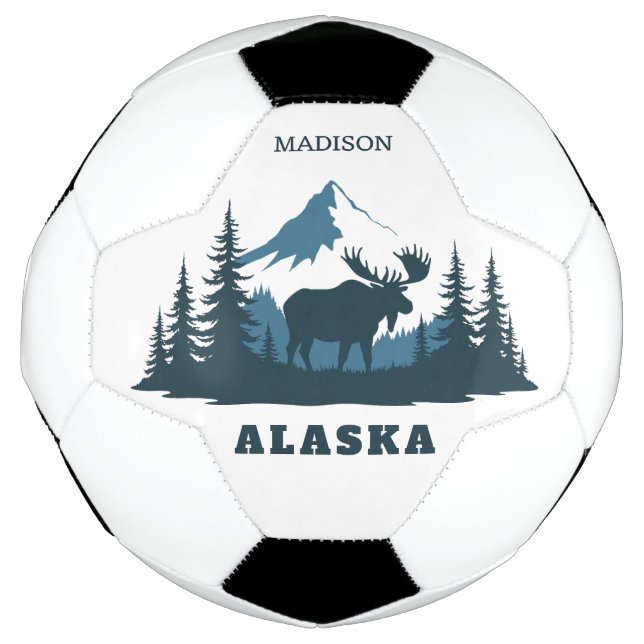 Custom Name & Text ALASKA Football (Front)