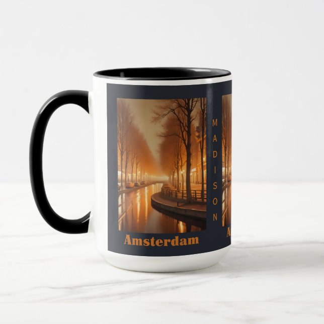 Custom Name / Text Amsterdam Mug (Left)