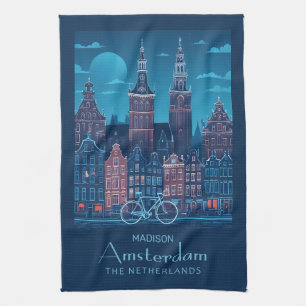 Custom Name / Text Amsterdam Tea Towel