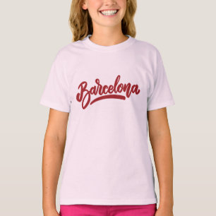 Custom Name / Text Barcelona T-Shirt