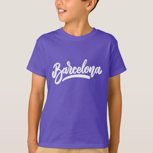 Custom Name / Text Barcelona T-Shirt (Front)
