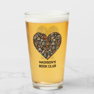 Custom Name / Text Book Lover's Glass
