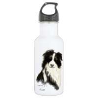 Custom Name text Border Collie Dog Pet