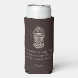 Custom Name & Text Buddha Quotes Seltzer Can Cooler