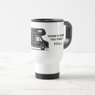 Custom Name & Text Camper Van Travel Mug