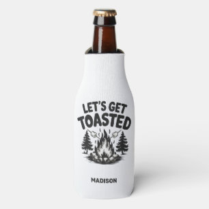 Custom Name & Text Camping Bottle Cooler