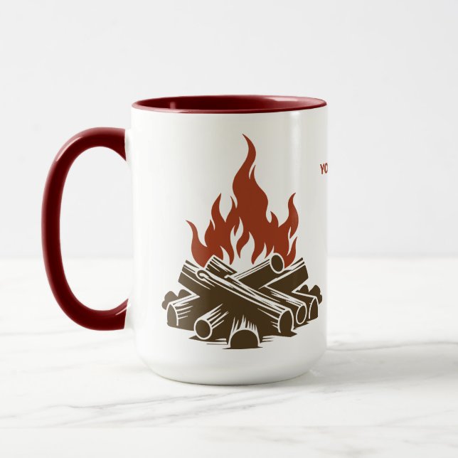 Custom Name & Text Camping Mug (Left)