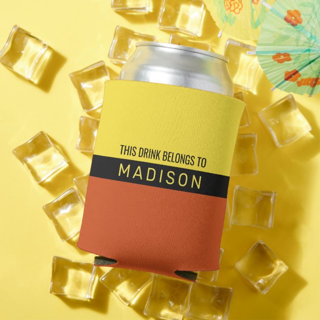 Custom name & text can cooler (In Situ Summer)