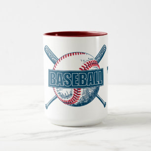 Custom Name, Text & Color Baseball Mug