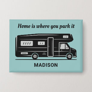 Custom name, text & color Camper Van