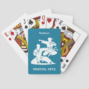 Custom Name, Text & Color Martial Arts Playing Cards