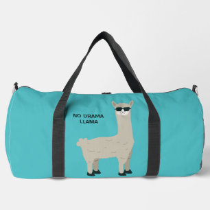 Custom Name, Text & Colour Cool Llama Duffle Bag