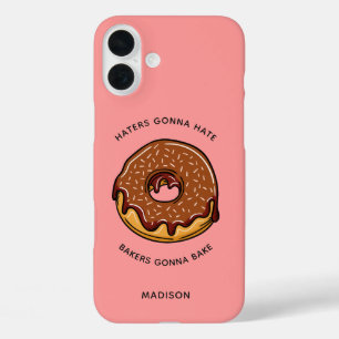 Custom name, text & colour DONUT phone cases