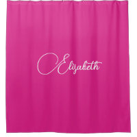 Custom Name Text & Colour Modern Elegant Pink Cute