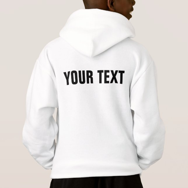 Custom Name Text Cute Template Boys Kids Modern (Back)
