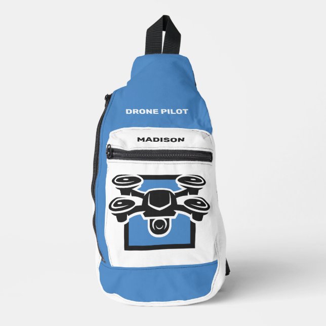 Custom Name & Text Drone Sling Bag (Front)