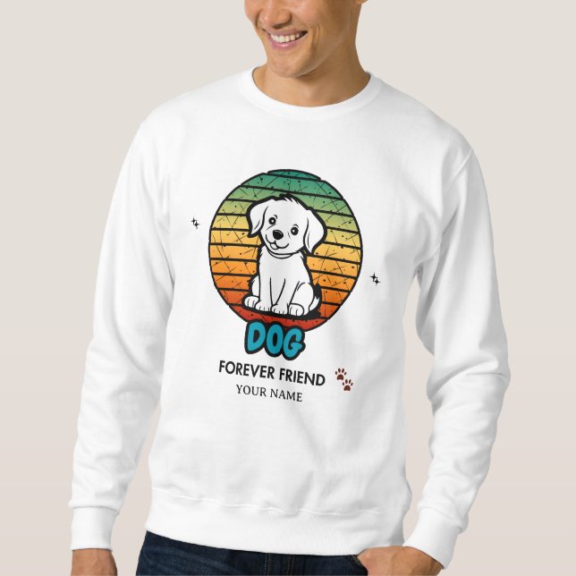 Custom Name & Text Editable T-Shirt – Personalised Sweatshirt (Front)