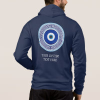 Custom Name & Text Evil Eye Greek Pattern