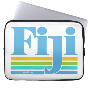 Custom Name / Text Fiji Laptop Sleeve