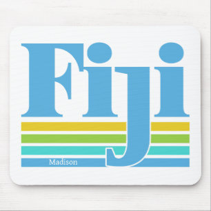 Custom Name / Text Fiji Mouse Mat