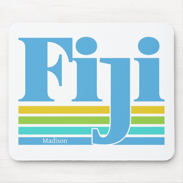Custom Name / Text Fiji Mouse Mat (Front)