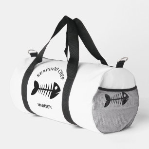 Custom Name & Text Fish Duffle Bag