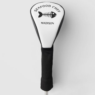 Custom Name & Text Fish Golf Head Cover