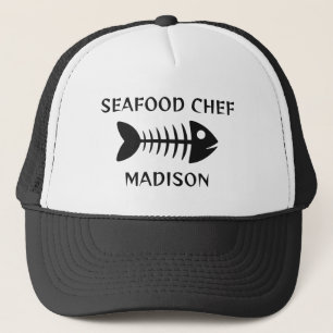 Custom Name & Text Fish Trucker Hat