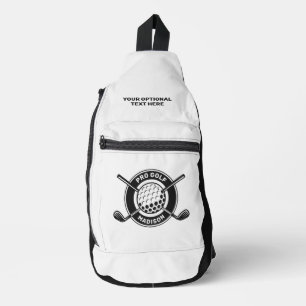 Custom Name & Text Golf Sling Bag