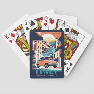Custom Name & Text Italy Playing Cards