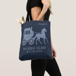 Custom Name & Text Mackinac Island Tote Bag